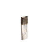 Reactive Bronze Stripe Oval Vase