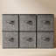 Cubes de rangement - Ensemble de 6 bacs en tissu non tissé de 11 pouces avec poignées doubles, organisateurs de placard pliables pour tablettes et vêtements, noir classique