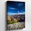 Toile «A Breathtake Nighttime Canyon Landscape Under A Luminous Full Moon Wall Art Casting Silvery Light Across Rugged Rock», art mural-1652830046