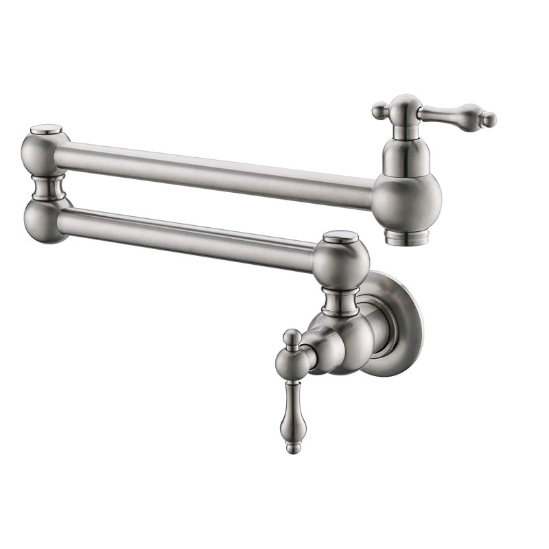 Robinet remplisseur avec accessoires, Nickel brossé
