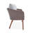 Tomko 57'' Wide Curved Aluminum Loveseat with Cushions