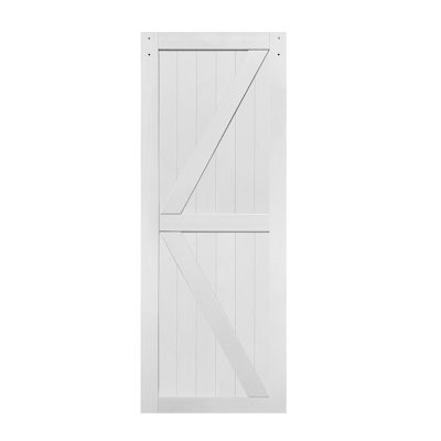 MDF Barn Door Pre-Drilled Holes Easy Assembly -Single door, hardware not included