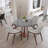 Bristol 40" Round Dining Table With Sintered Stone Top And Steel Pedestal Base For Modern Kitchen And Dining Room-1952016032-1952016041