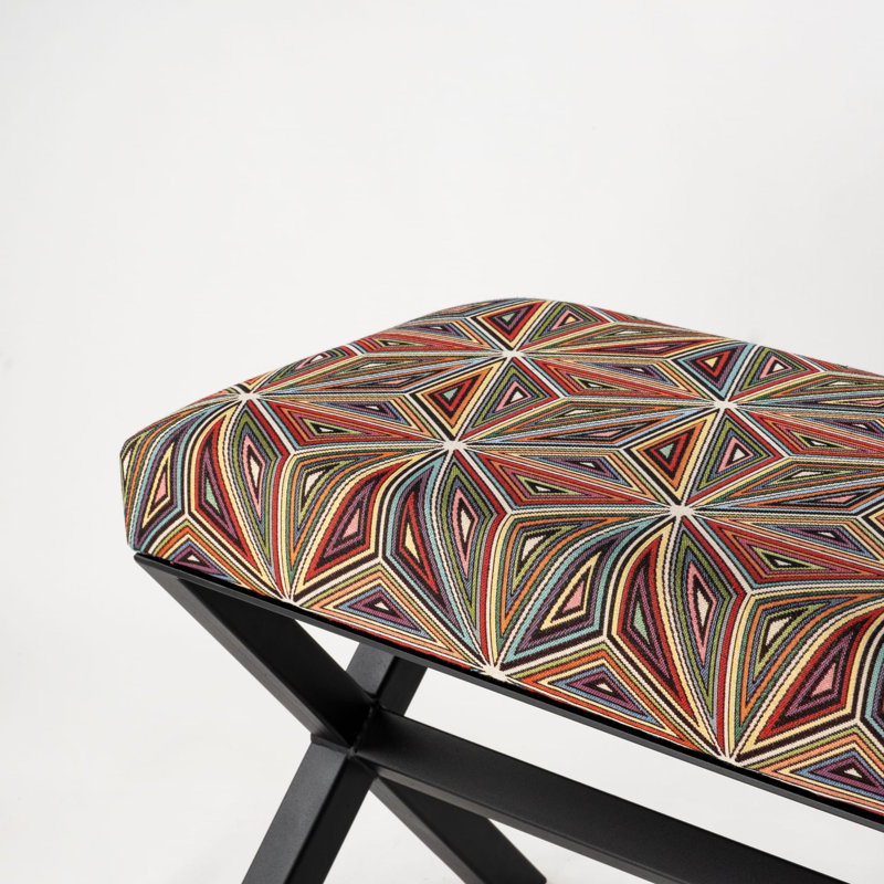 Liftig Velvet Upholstered Bench, 40 x 100 x 30cm