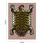 Saber Machine Woven Wool Area Rug in Blush/Khaki
