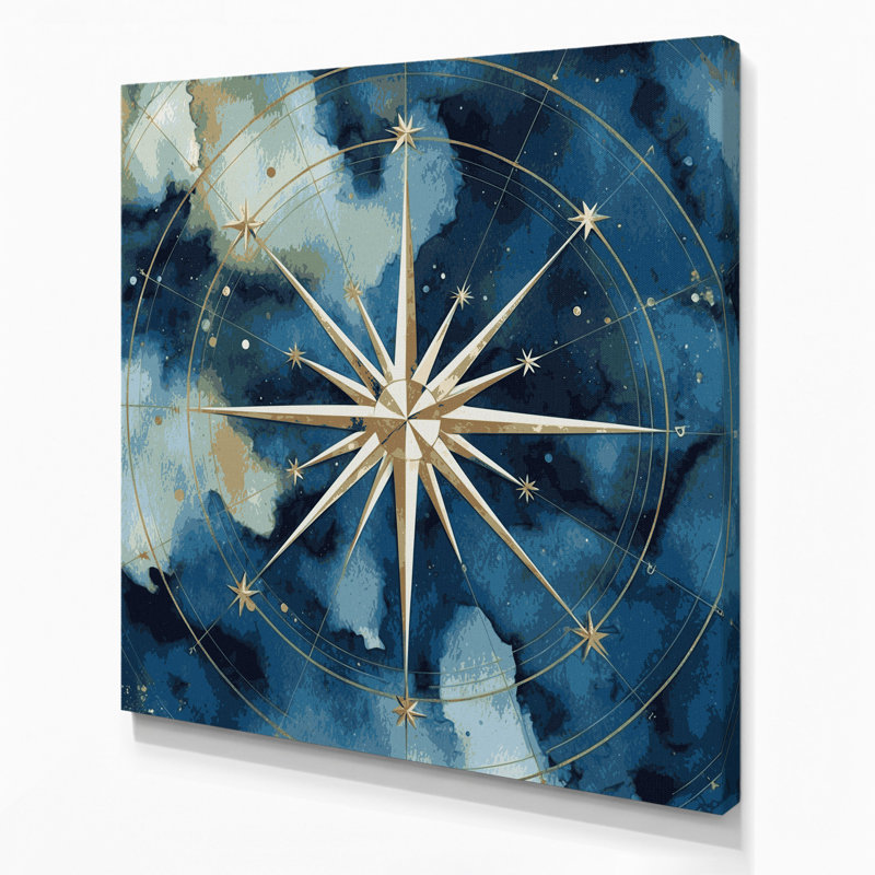 Art nautique sur toile gris, H 12 po x l 12 po