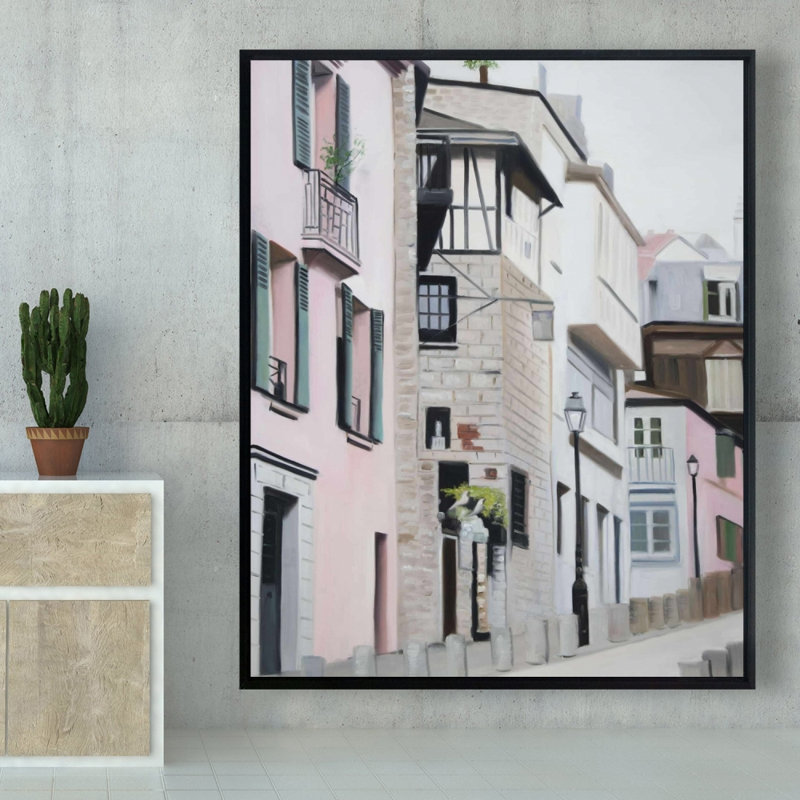 «Street In Montmartre In Paris» sur toile