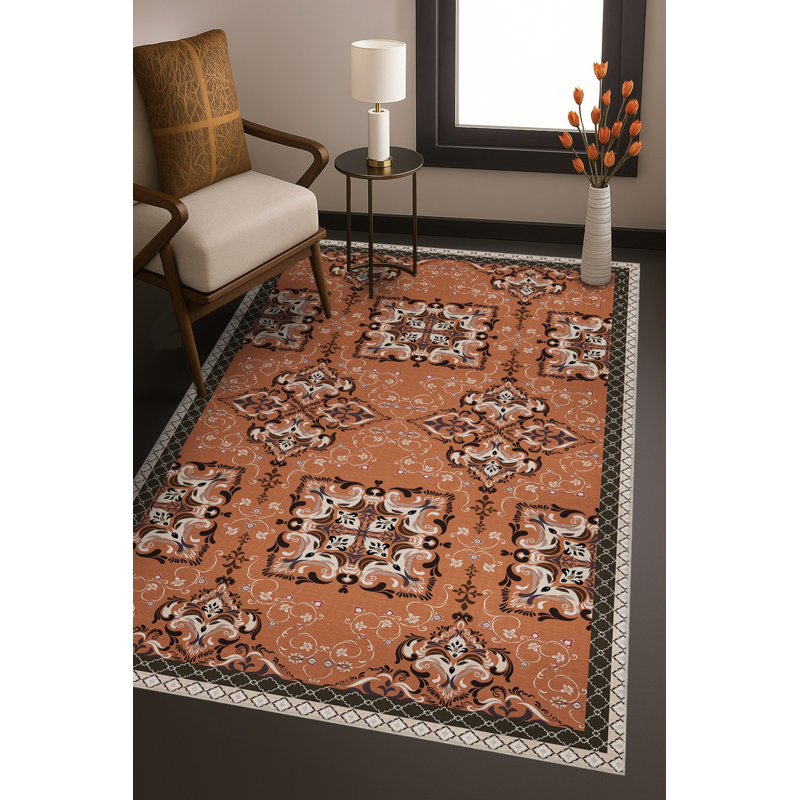 Tapis gris tissé traditionnel Mosso, 2'4" x 3'11"
