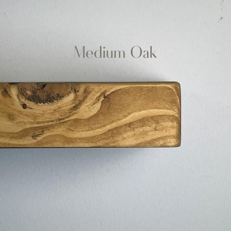 Solid Wood 90cm H Media Shelves, Medium Oak