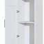Armoire de rangement étroite de 70,87 po de hauteur avec 3 tablettes réglables pour le salon / cuisine / buanderie / chambre à coucher-1669072127