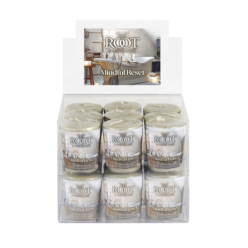 Ensemble de 18 bougies votives Serenity