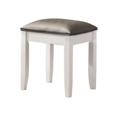 Solid + Manufactured Wood Accent Stool by Andrew Home Studio
