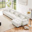 Canapé-lit Cloud, canapé-lit modulaire en chenille 4 places avec 1 repose-pieds, coussins lombaires et coussins décoratifs Cloud-117245034-125591625