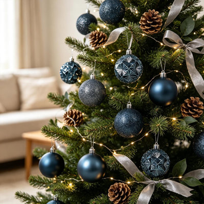 Décorations de Noël : Boules de Noël incassables à suspendre au sapin, pendentifs festifs et saisonniers, ornements décoratifs pour l'intérieur et les fêtes de Noël.