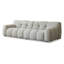 Canapé modulaire gris en coton et lin-971726596
