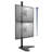Mount-It Height Adjustable Full Motion Vertical Dual Monitor Stand Fits 17" - 32" Screens