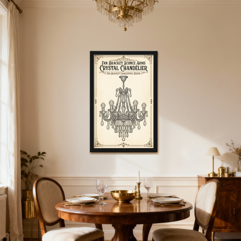 bras de chandelier en cristal chandelier, Toile tendue, Ne s’applique pas, H 18 po x l 12 po