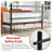 Modern Metal Platform Bed Frame with Colorful Horizontal Bars - Multiple Colors Available, No Box Spring Needed, Sturdy Steel Construction, Easy Assembly-96050352-96050358