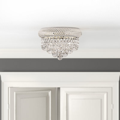 Hallsburg Crystal Semi Flush Mount