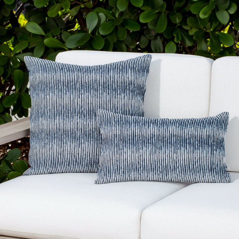 Progress Square Performance Pillow Cover & Insert, Indigo, Square 20"