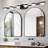 43" Minimalist LED Bathroom Vanity Light With Crystal Sand Acrylic Shades,6-Light Wall Mounted Decorative Lighting Fixture, Suitable For Bathroom Vanity Mirror-165282293