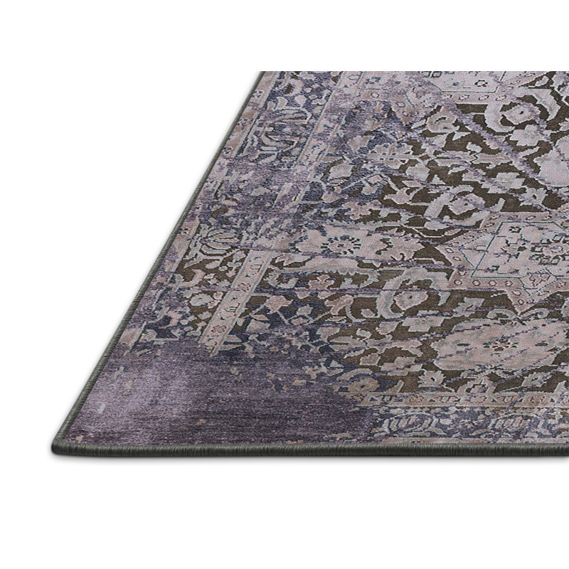 Tapis gris / ivoire Ivery, Rectangle 7 pi x 9 pi