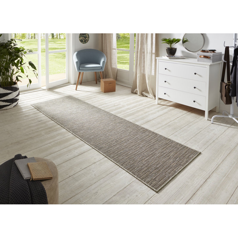 Flatweave Cream Rug, Runner  80 x 450 cm