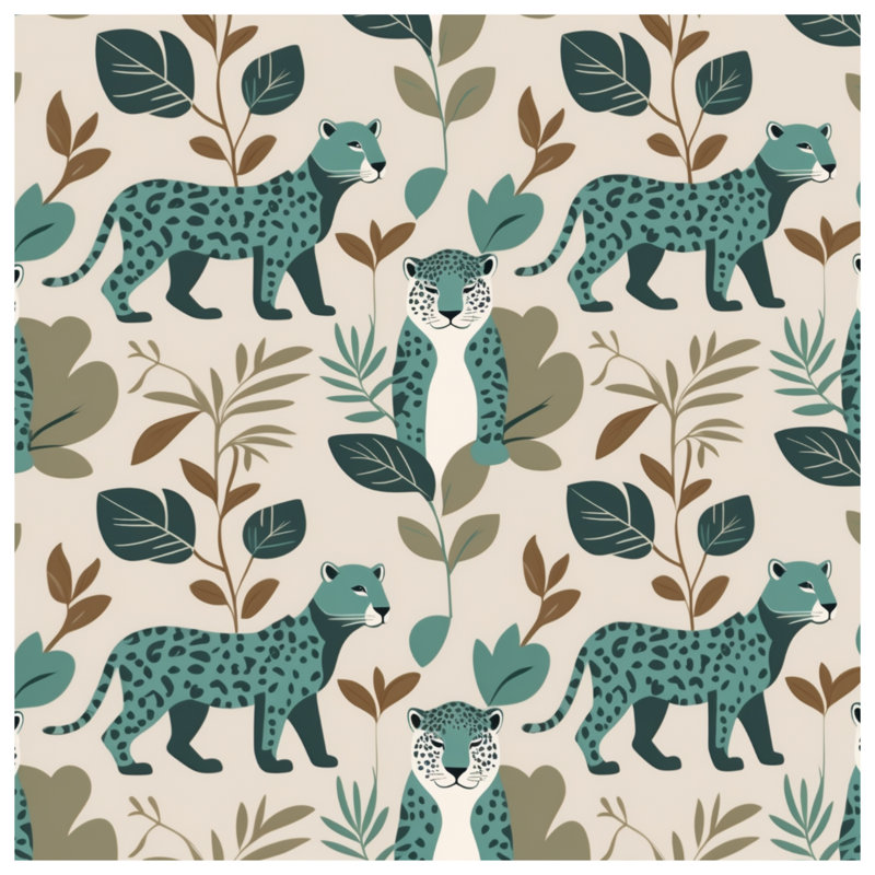 Tapis de bain motif léopard, L 24 po x L 17 po