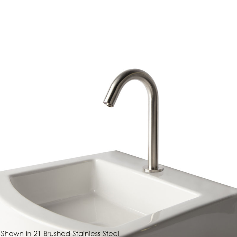 Zoom Single Hole Bathroom Faucet, Brushed Stainless Steel
