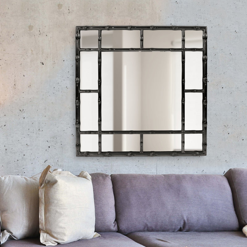 Miroir d'appoint sans cadre Eile, Noir, noir, noir, noir