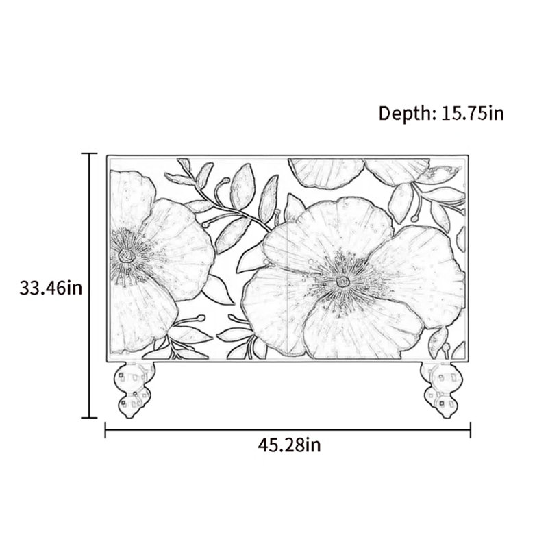 Entrance Cabinet Side Cabinet Accent Cabinet, White