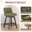 Tabouret de bar 360 ° avec structure en bois massif-390133250