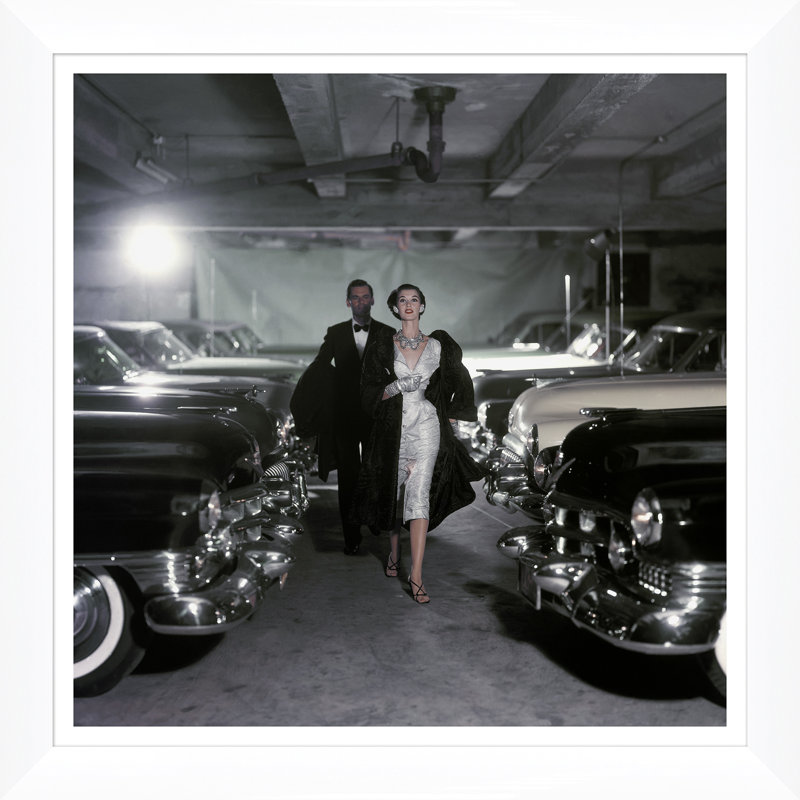 Vogue Magazine, "Barbara Mullen With Cars," John Rawlings, November 1, 1952 Print by John Rawlings, 30" H x 30" W