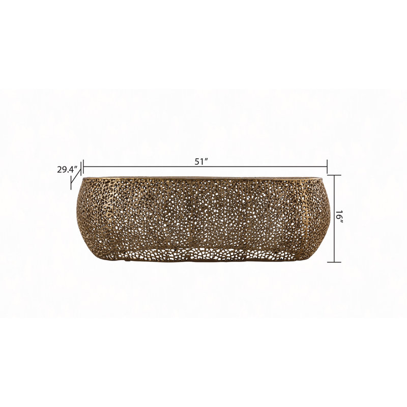 Table basse ovale