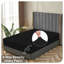 Ensemble de draps en jersey grand respirant en jersey 4 pièces | Toutes saisons, noir-101033603-101033609