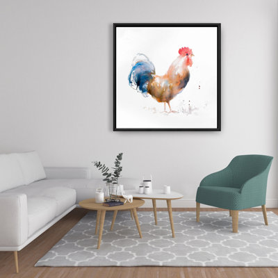 " Rooster Watercolor Style "