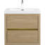 Meuble-lavabo mural 24 po avec lavabo, meuble de rangement flottant pour salle de bain avec comptoir en résine de pierre et tiroirs à fermeture en douceur-433203464-433203470
