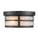 Matte Black 2 - Bulb Outdoor Flush Mount