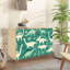 Buffet buffet avec rangement Imprimé de dinosaure mignon pour les enfants, dessin de dinosaure mignon Dino pastel avec 2 portes pour le salon et la cuisine