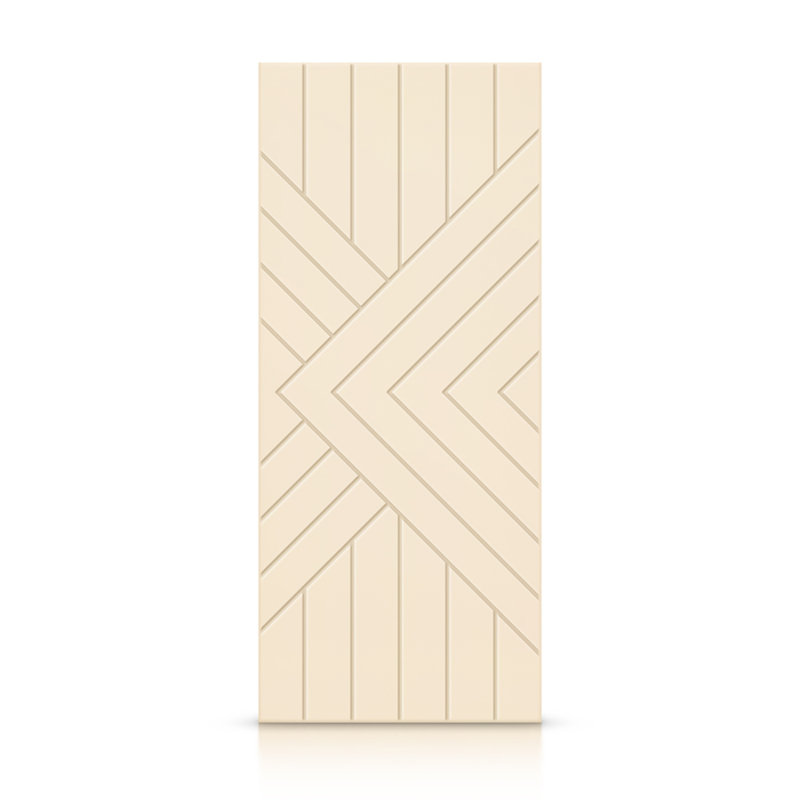 Porte standard à panneaux en bois, 24 po x 80 po, Beige