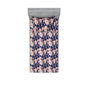Indigo / motif floral rose pâle