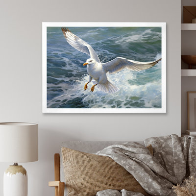 «Watchful Seagull IV», art mural sur toile