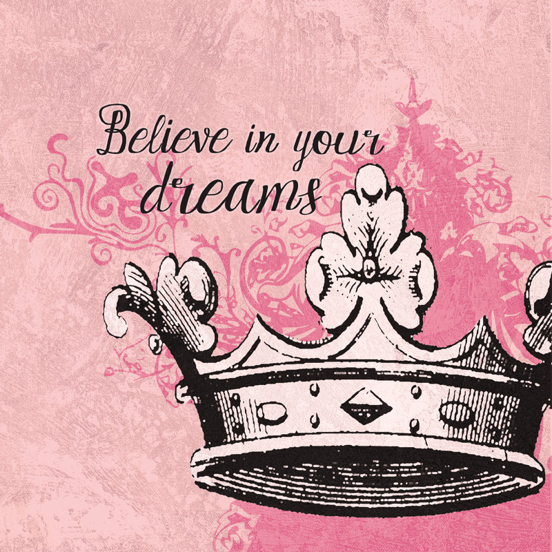 Dream Crown - Wrapped Canvas Painting, 76cm H x 76cm W x 3.8cm D