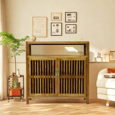 Armoire d'appoint New Chinese Old Elm Zen