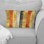 Sparkling Ivory  Stripes II - Glam Lumbar Pillow