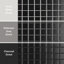 1" Square 10-3/4" x 11-3/4" Porcelain Mosaic Floor and Wall Tile-35927795