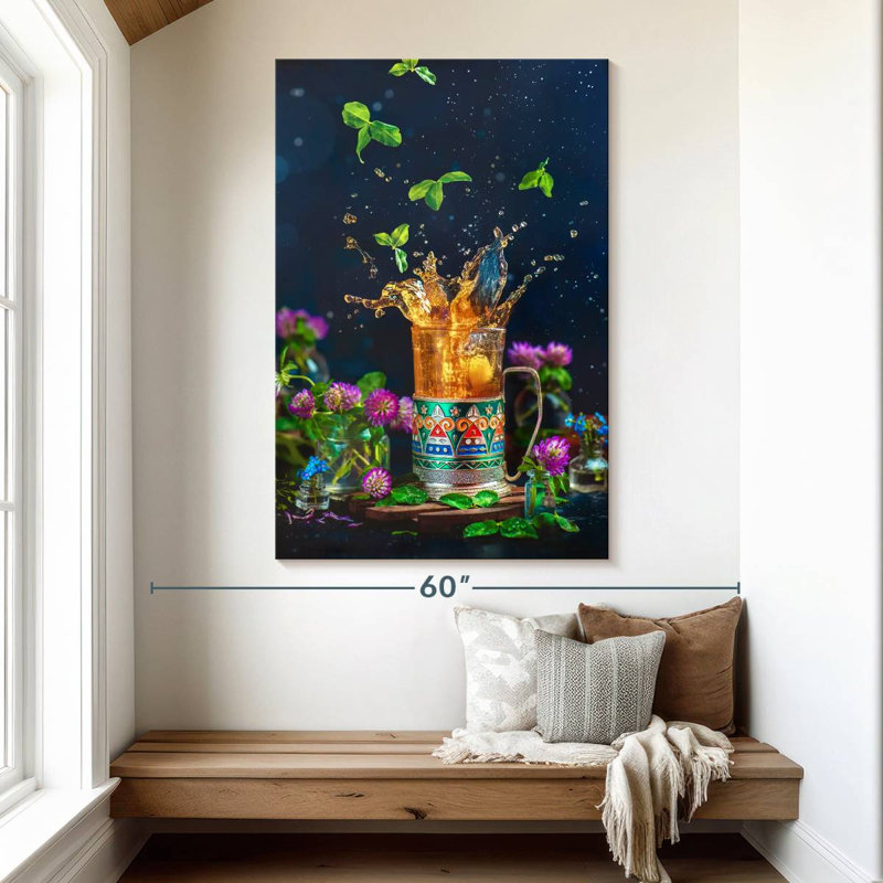 Yarlin Tea Splash, 51" H x 34" W