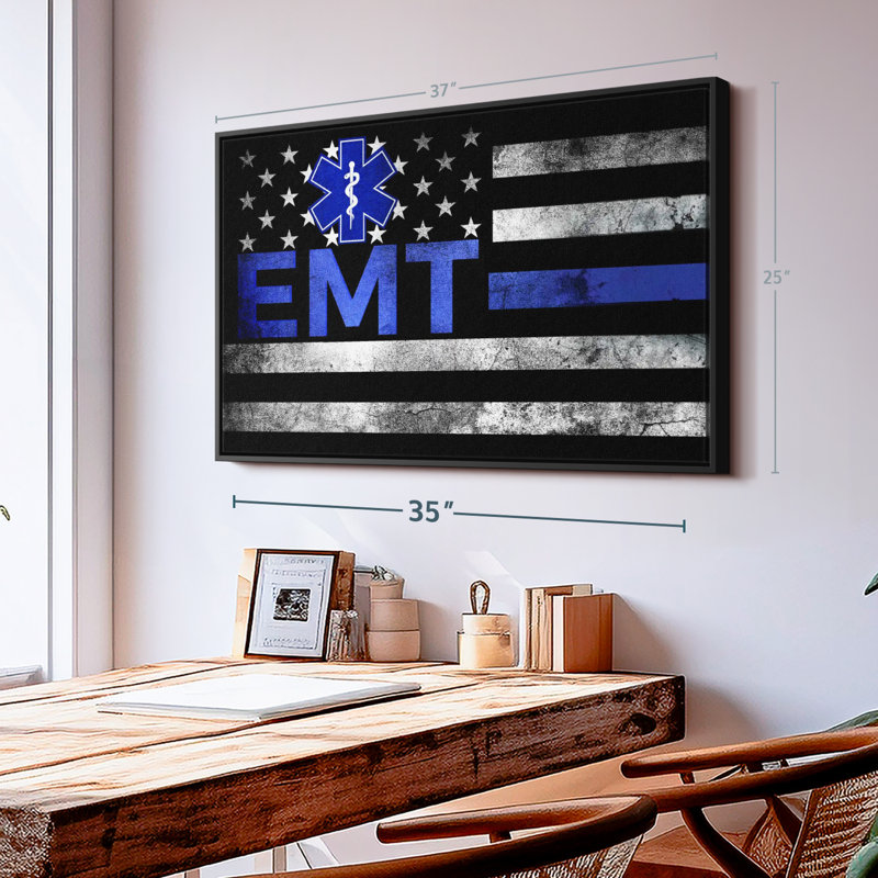 «EMT Flag», H 25 po x l 37 po