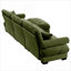 Canapé modulaire, canapé modulaire en L avec repose-pieds mobile | Accoudoirs à traversin | Salon | Vert olive | Velours