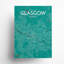 Carte de la ville de Glasgow, impression à l'encre-1196083851-1196083854